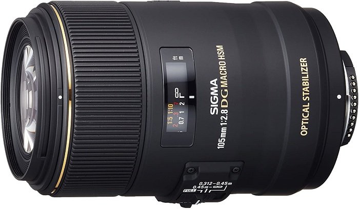 gifts for photographers: product photo of the Sigma 105mm Macro Lens