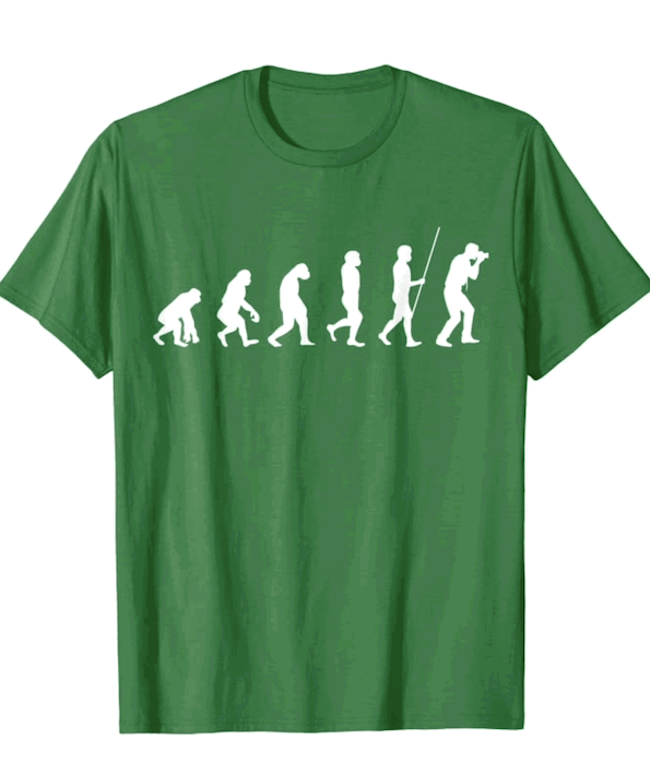 Photography t-shirts design of photographer's evolution