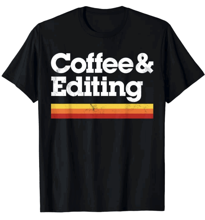 Photography t-shirts design referring to coffee and photo edits