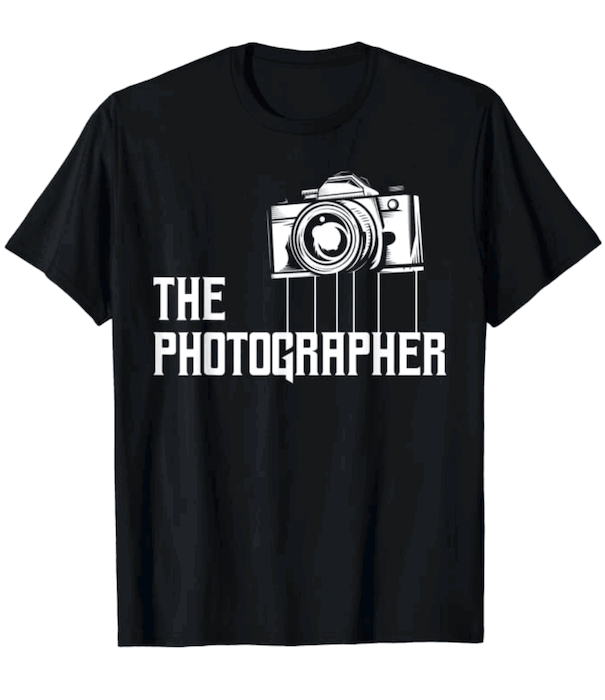 Official photographer shop t shirt