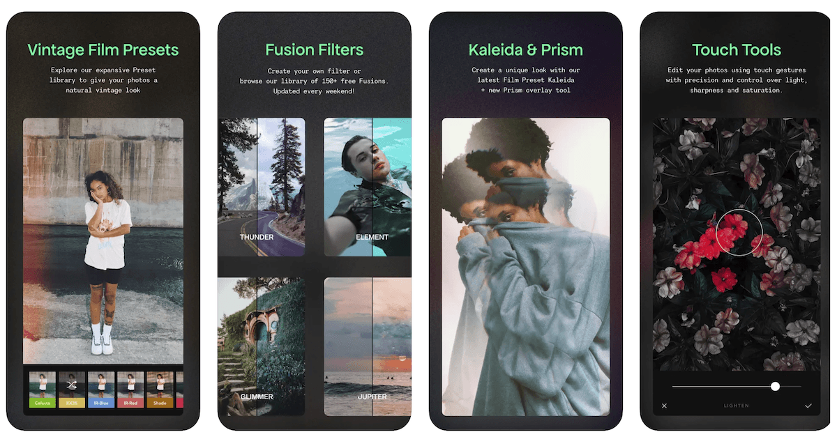 Screenshot of Afterlight Photo Editor one of the best photography apps