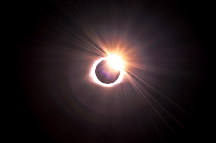 an image of a solar eclipse using a solar astrophotography filter