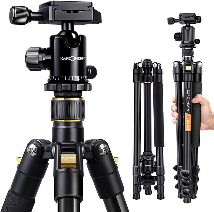 Product photo of K&F Concept one of the best budget tripods