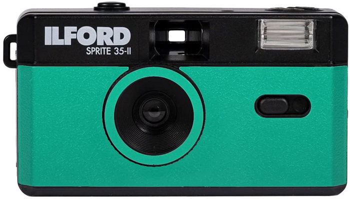 camera for kids: product photo of the Ilford Sprite 35 II Reusable Camera