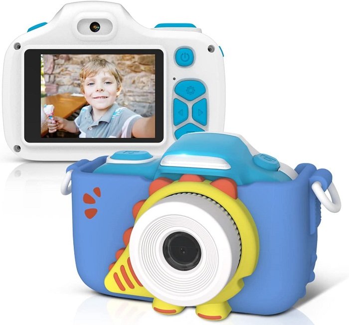 camera for kids: product photo of the front and back of the MyFirst Camera 3