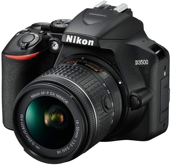 camera for kids: product photo of the Nikon D3500