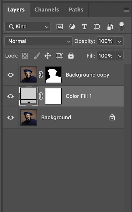 screenshot of the layers panel in photoshop