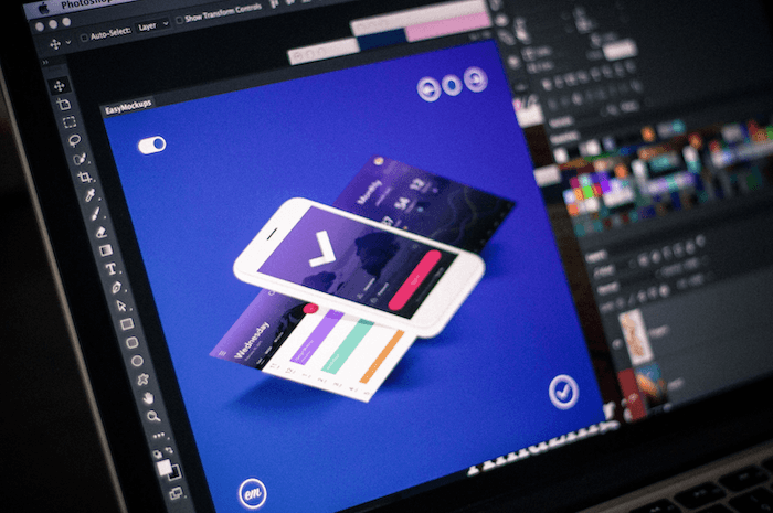 Easymockup free Photoshop plugin for app designs
