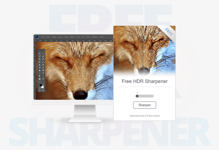 Free photoshop plugin that creates HDR and sharpens 
