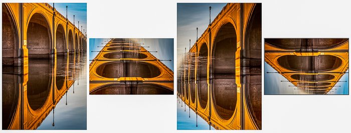 Bridge image rotated in lightroom 90 degrees, 180 degrees, 260 degrees