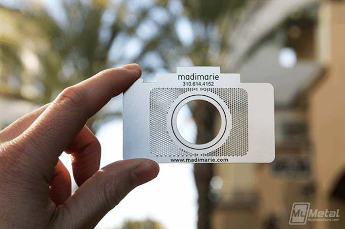 cool photographer business card