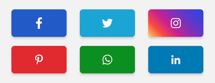 Popular social media platform logos for Facebook Twitter Instagram WhatsApp and LinkedIn