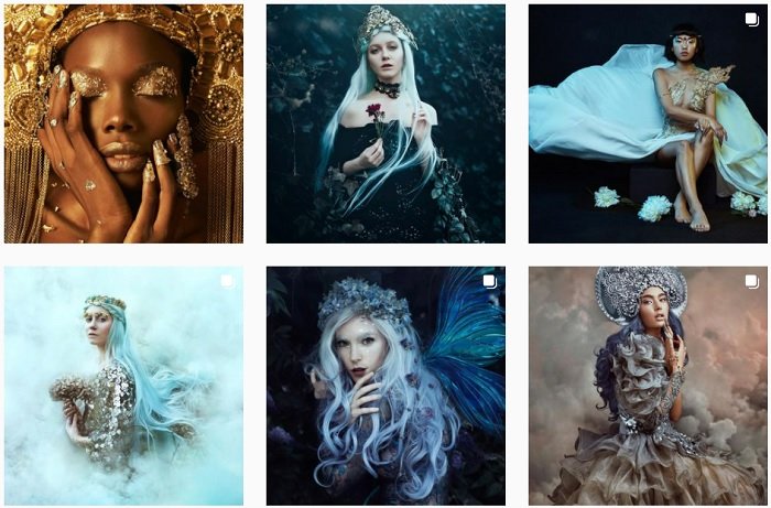 Seis retratos elaborados de Bella Kotak