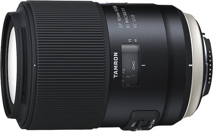 A picture of a Tamron SP 90mm f/2.8 Di MACRO 1:1 VC USD (Model F017) macro lens