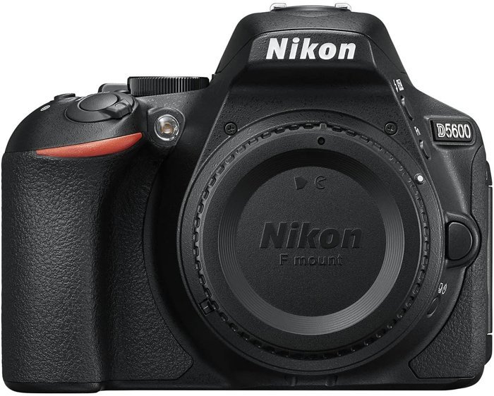 A picture of a D5600 Nikon camera body
