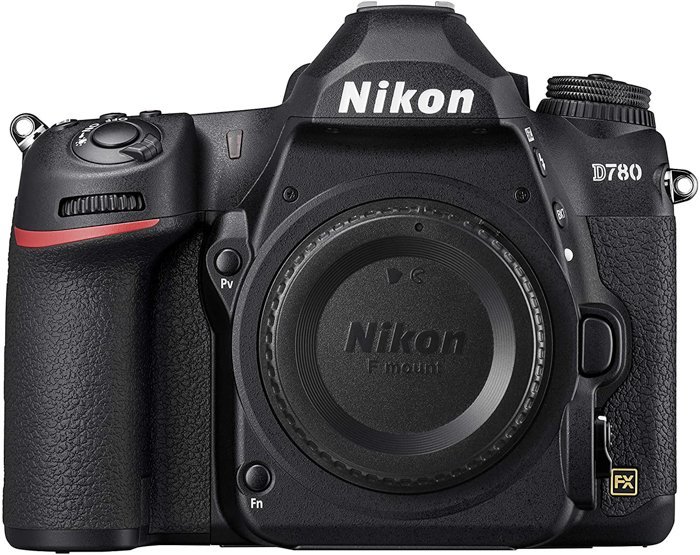 A picture of a D780 Nikon camera body