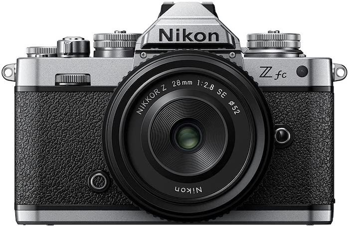 A picture of a Nikon Z fc Nikon mirrorless camera