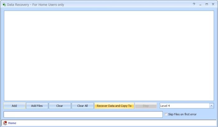 Screenshot of Puran File free photo recovery software's interface