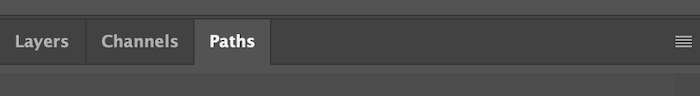 Paths panel in Photoshop