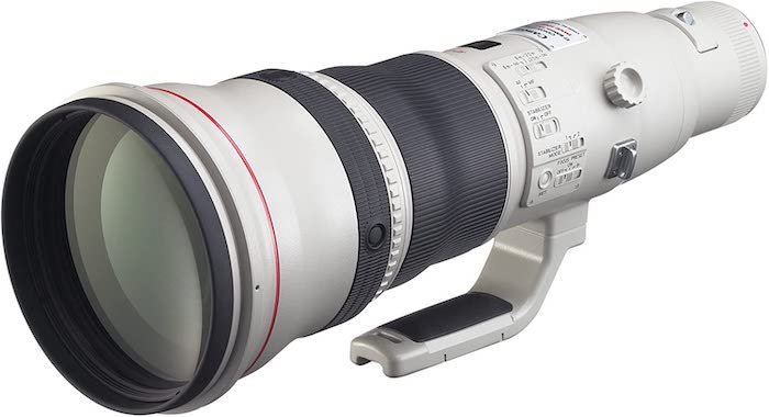 A picture of a Canon EF 800mm f/5.6L IS USM super telephoto lens