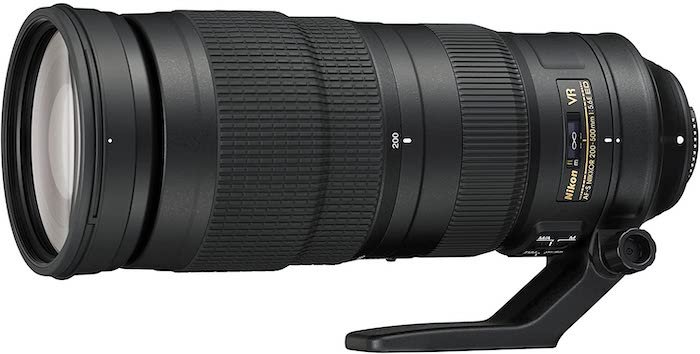 Picture of a Nikon AF-S NIKKOR 200-500mm f/5.6E ED VR super telephoto lens