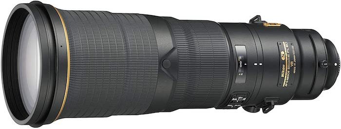 Picture of a Nikon AF-S NIKKOR 500mm f/4E FL ED VR super telephoto lens