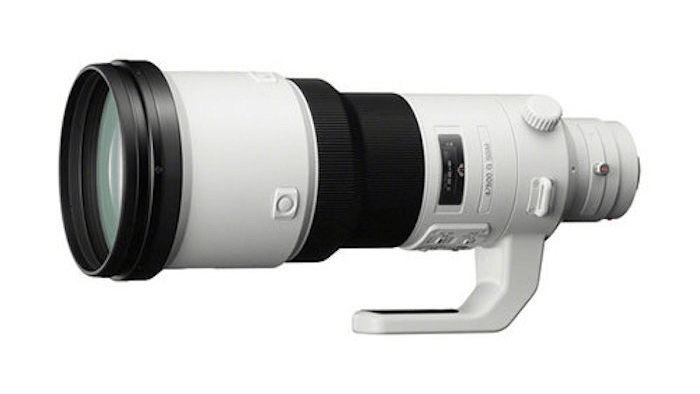 Picture of a Sony 500mm f/4 G SSM super telephoto lens