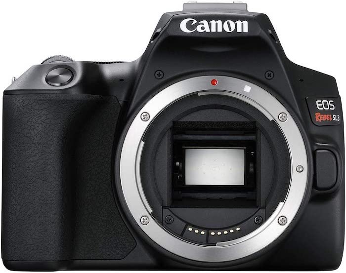 Picture of a Canon EOS 250D Rebel SL3 APS-C DSLR camera