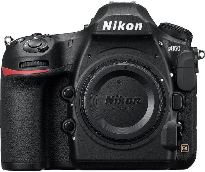 Picture of a Nikon D850 DSLR full-frame DSLR camera