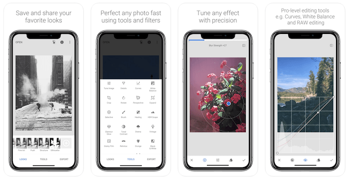 snapseed, a camera app for iphone