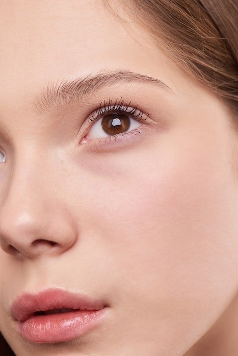 Close-up crop of a woman's face