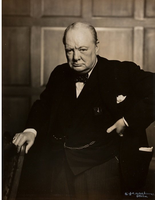 Portrait of Winston Churchill