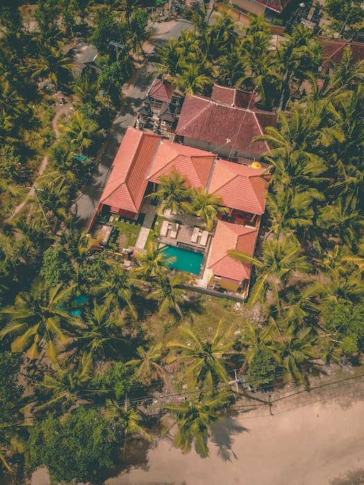 an example of real estate drone photography