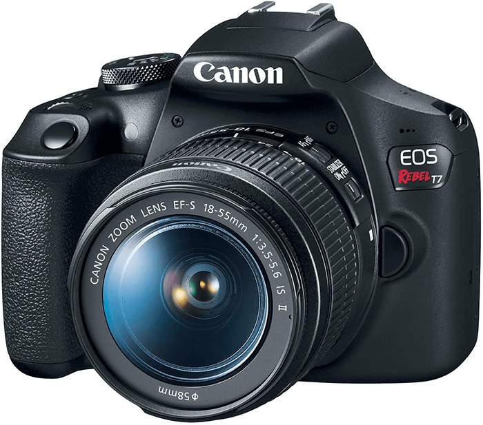 Product photo of Canon EOS Rebel T7, one of the best budget cameras