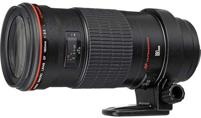 Canon EF 180mm f/3.5L macro lens product photo