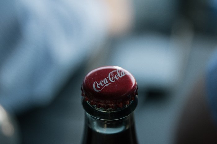 Top of a Coca-Cola bottle
