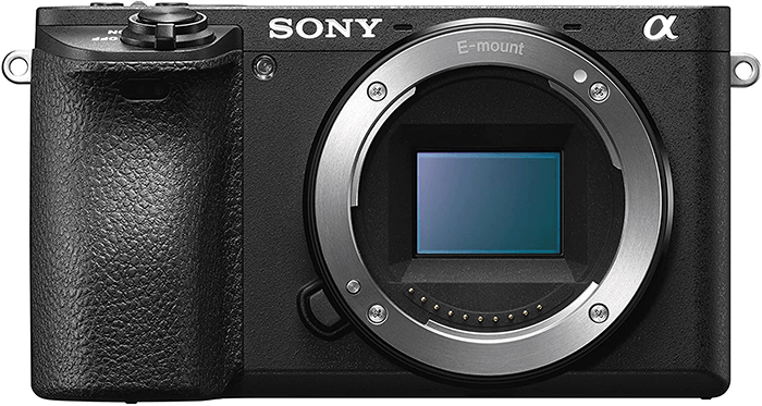 Sony A6500 front of camera
