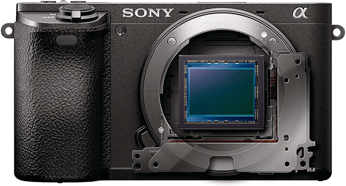 a view of the Sony A6500 sensor