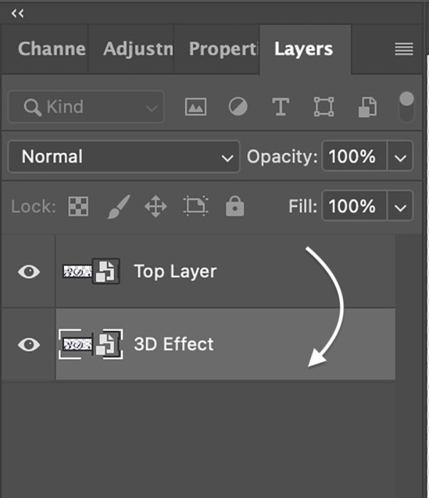 Photoshop screenshot of renaming duplicate layer and move it to the bottom of the Layers panel