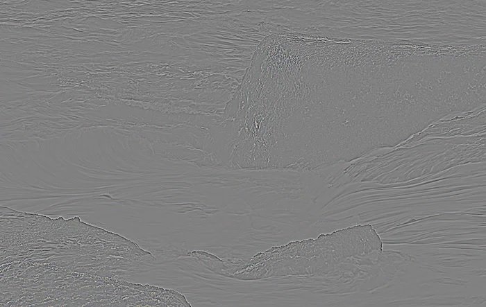 Totally grey landscape in Photoshop