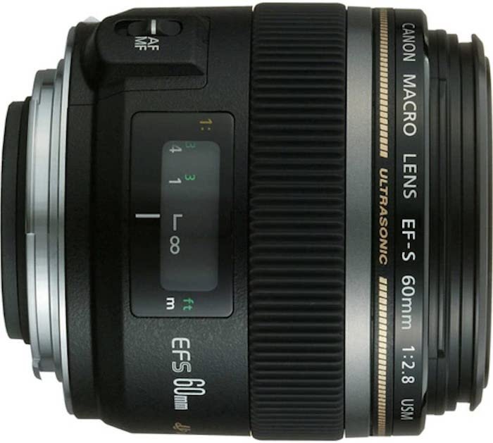 Canon EF-S 60mm f/2.8 macro lens product photo