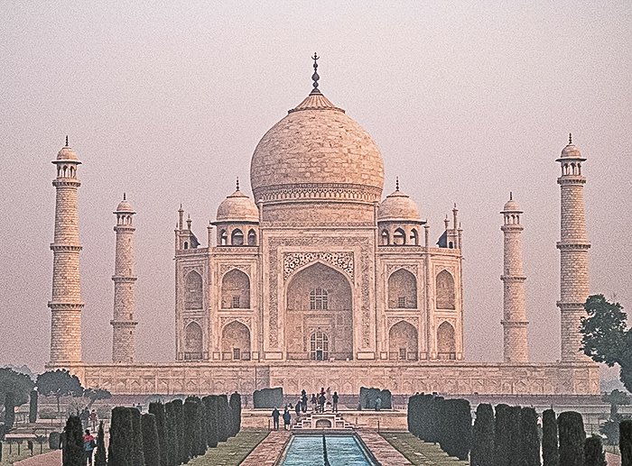 a imagem original do Taj Mahal, escolhida para fazer um mosaico de fotos no photoshop