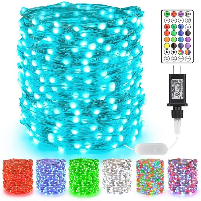 Colorful string tiktok lights product shot
