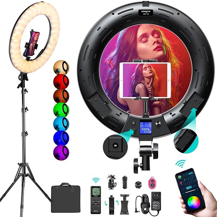 product photo of Weeylite ringlight, a good choice for TikTok videos