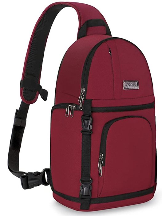 Red Mosiso Camera Sling Bag
