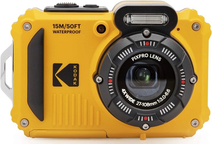 Kodak Pixpro WPZ2 yellow waterproof camera under 200