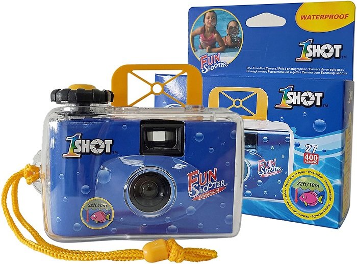 One Shot disposable camera with box