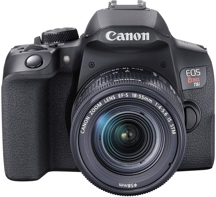 Canon EOS Rebel T8i one of the best streaming cameras