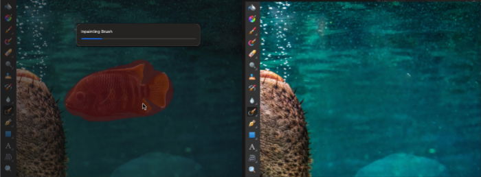 Affinity Photo screenshot inpainting