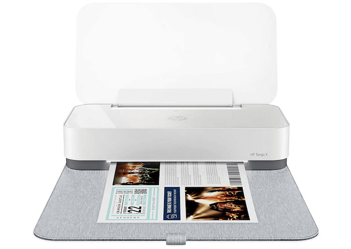 Product photo of the HP Tango X portable printer